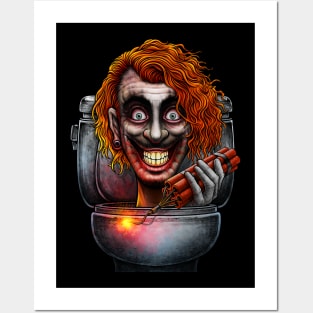 Horror toilet Monster #35 Posters and Art